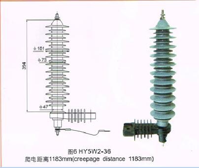 陜西HY5W2-36避雷器